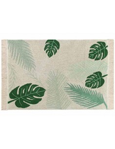 Tapis Lavables,Tapis Enfant: Tropical Vert