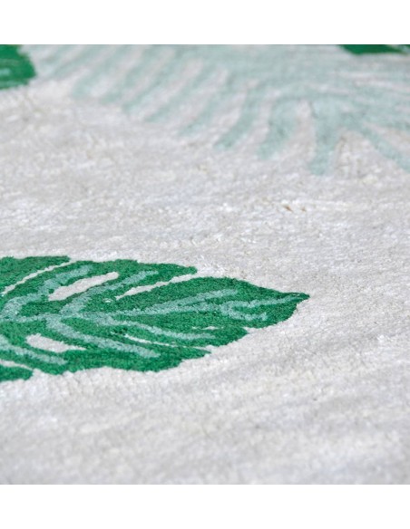 Tapis Lavables,Tapis Enfant: Tropical Vert