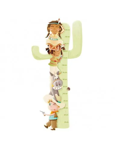 Stickers Indiens & Cowboys,Sticker Cowboys et Indiens : Toise
