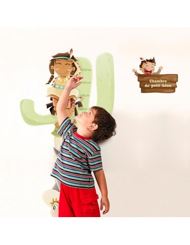 Stickers Prénom,Sticker prénom: chambre du petit indien Stickers Prénom,Sticker prénom: chambre du petit indien