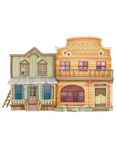 Stickers Indiens & Cowboys,Sticker Cowboys: Taverne et Saloon