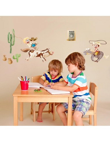 Stickers Indiens & Cowboys,Sticker Cowboys: Frise des Cowboys Stickers Indiens & Cowboys,Sticker Cowboys: Frise des Cowboys