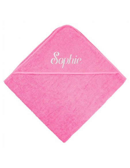 Linge de Bain,Cape de Bain Rose Personnalisée: