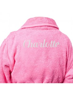 Linge de Bain,Peignoir Enfant Personnalisé: Rose 2