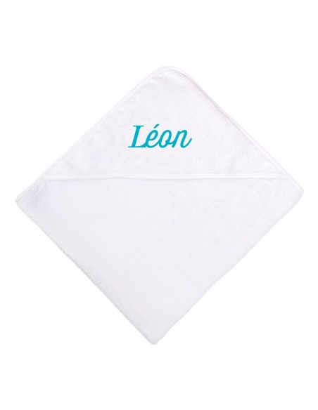 Linge de Bain,Cape de Bain Blanche Personnalisée