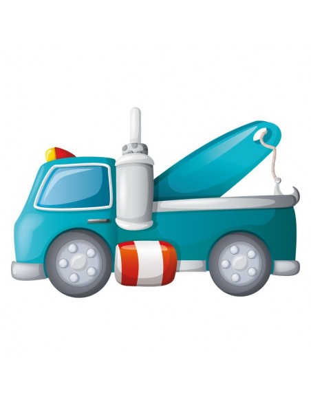 Stickers Voiture & Transports,Sticker enfant: Dépanneuse