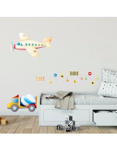 Stickers Voiture & Transports,Sticker Transports: Frise Panneaux 2