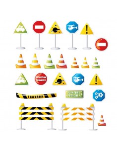 Stickers Voiture & Transports,Sticker Transports: Frise Panneaux