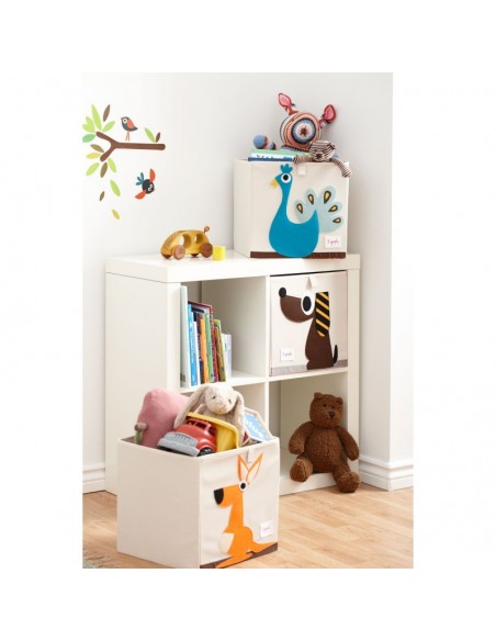 Boîtes & Paniers de rangement,Cube de Rangement Paon