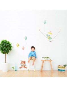 Stickers Cirque,Sticker Cirque: Tigre Sourire 2