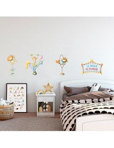 Stickers Cirque,Sticker Cirque: Assiettes Chinoises 2