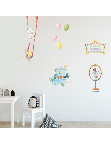 Stickers Cirque,Sticker Cirque: Ballons Roses Stickers Cirque,Sticker Cirque: Ballons Roses