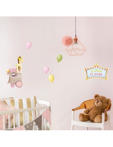 Stickers Cirque,Sticker Cirque: Ballons Roses Stickers Cirque,Sticker Cirque: Ballons Roses