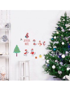 Stickers Noël,Frise de Noël: Forêt 2